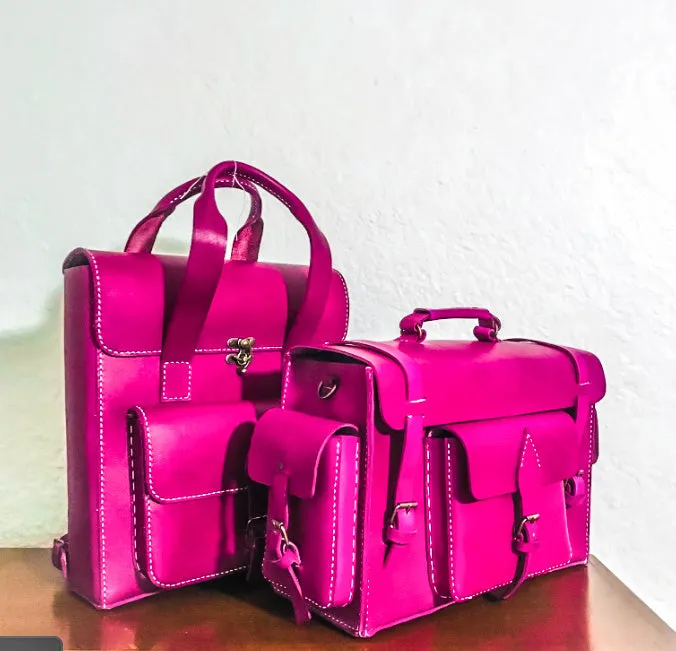 Lux leather box - pink (Production time - 15 days)