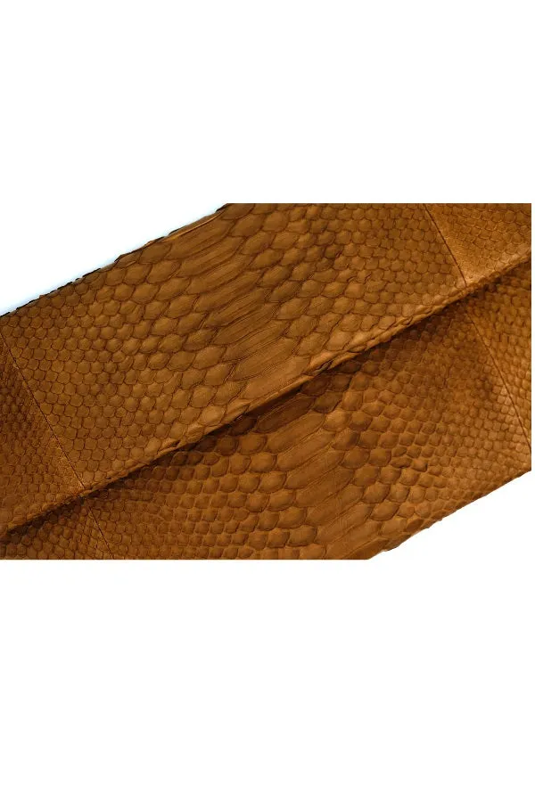 Mandalay Caramel Foldover Clutch