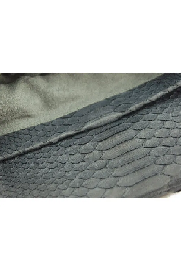 Mandalay Gun Grey Foldover Clutch