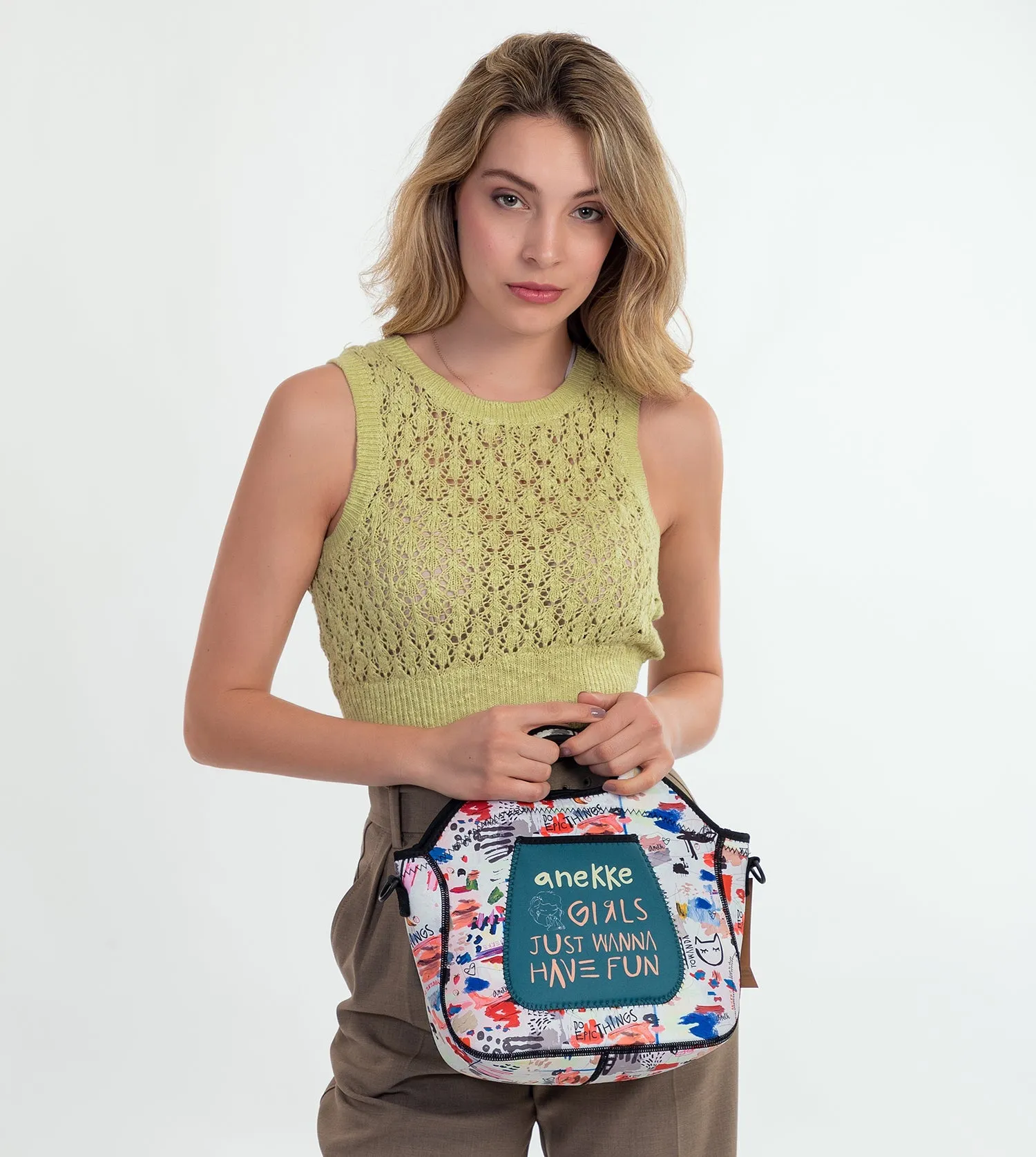 Mediterranean Food carrier bag in neoprene
