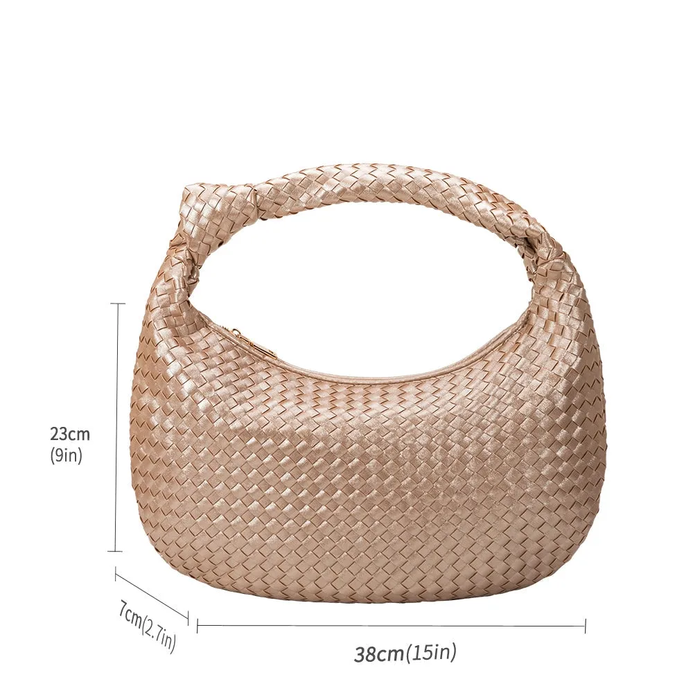 Melie Bianco Brigitte Mushroom Recycled Vegan Suede Shoulder Bag