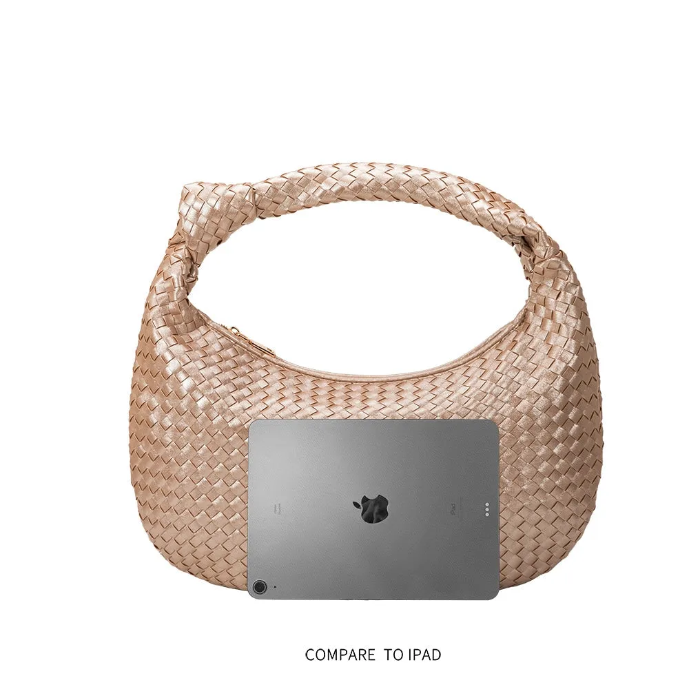 Melie Bianco Brigitte Mushroom Recycled Vegan Suede Shoulder Bag
