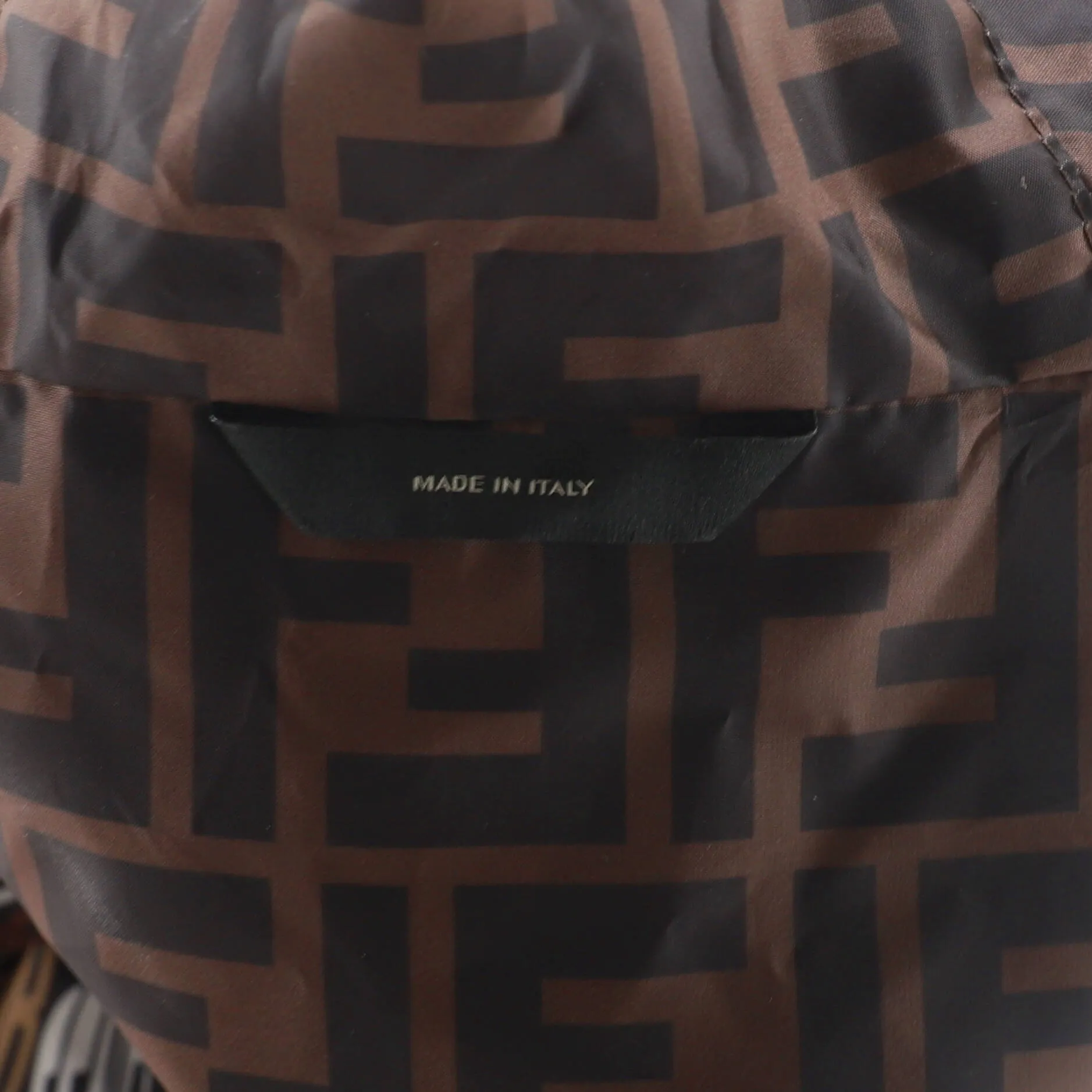 Men's Roma Amor Reversible Hooded Windbreaker Zucca Polyester