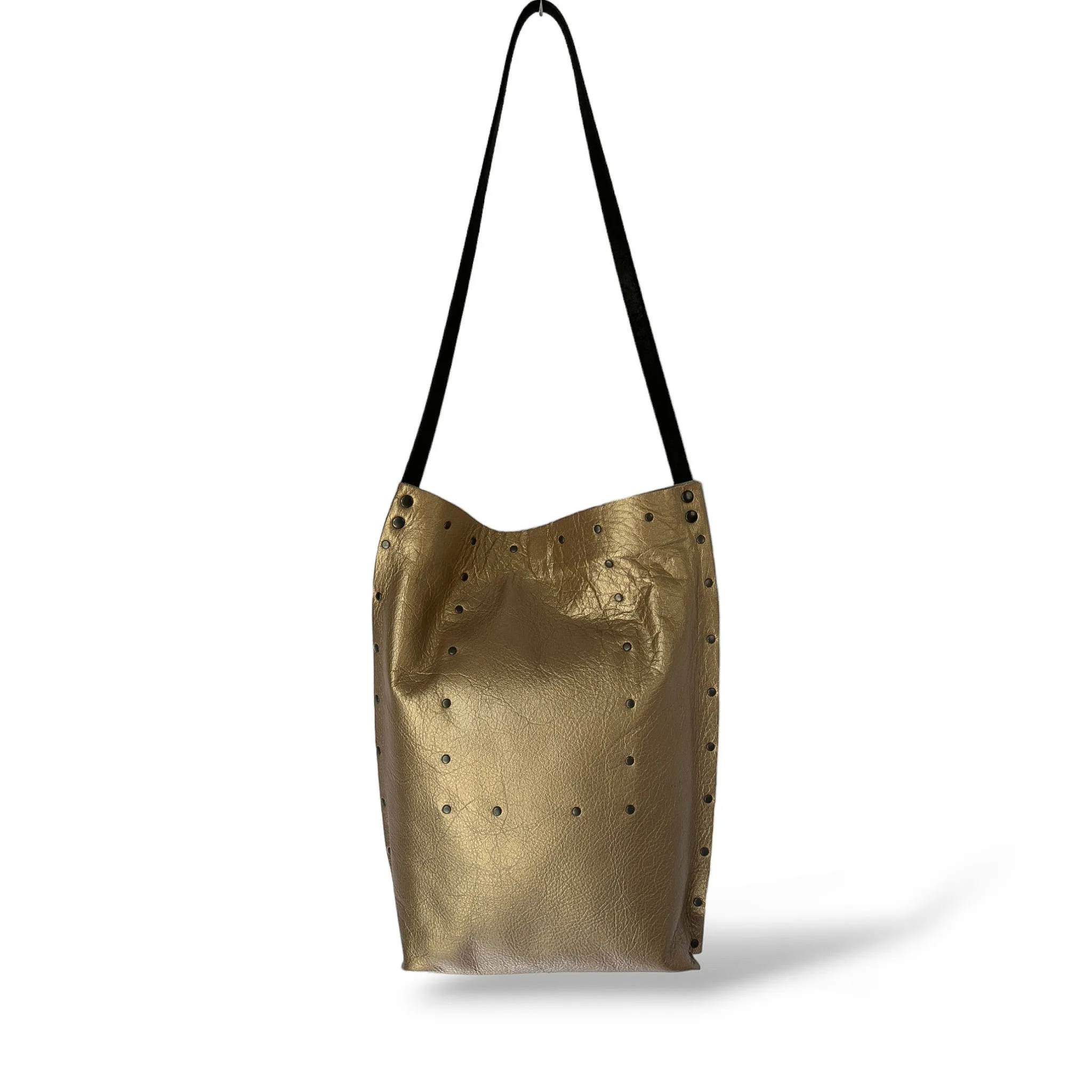 Metallic Rose Gold Shoulder Bag