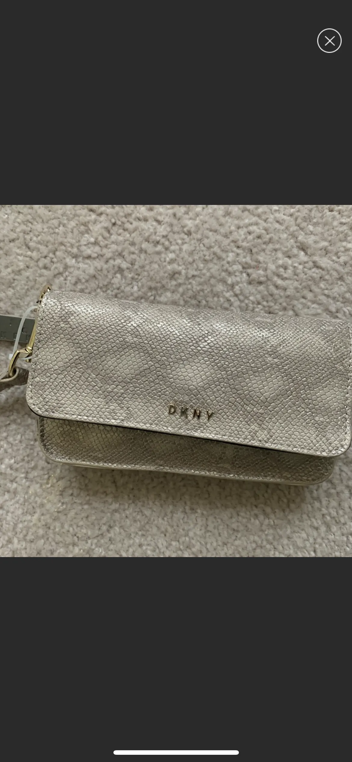 Metallic Snake-Embossed Convertible…
