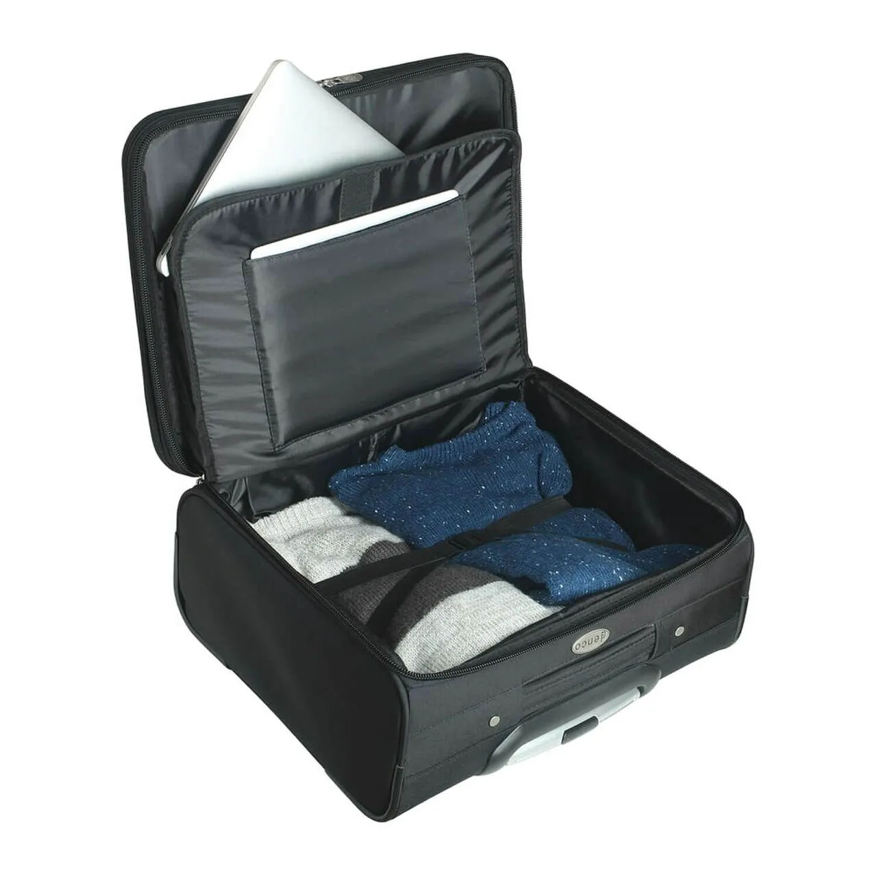 Milwaukee Brewers 14" Black Wheeled Laptop Overnighter