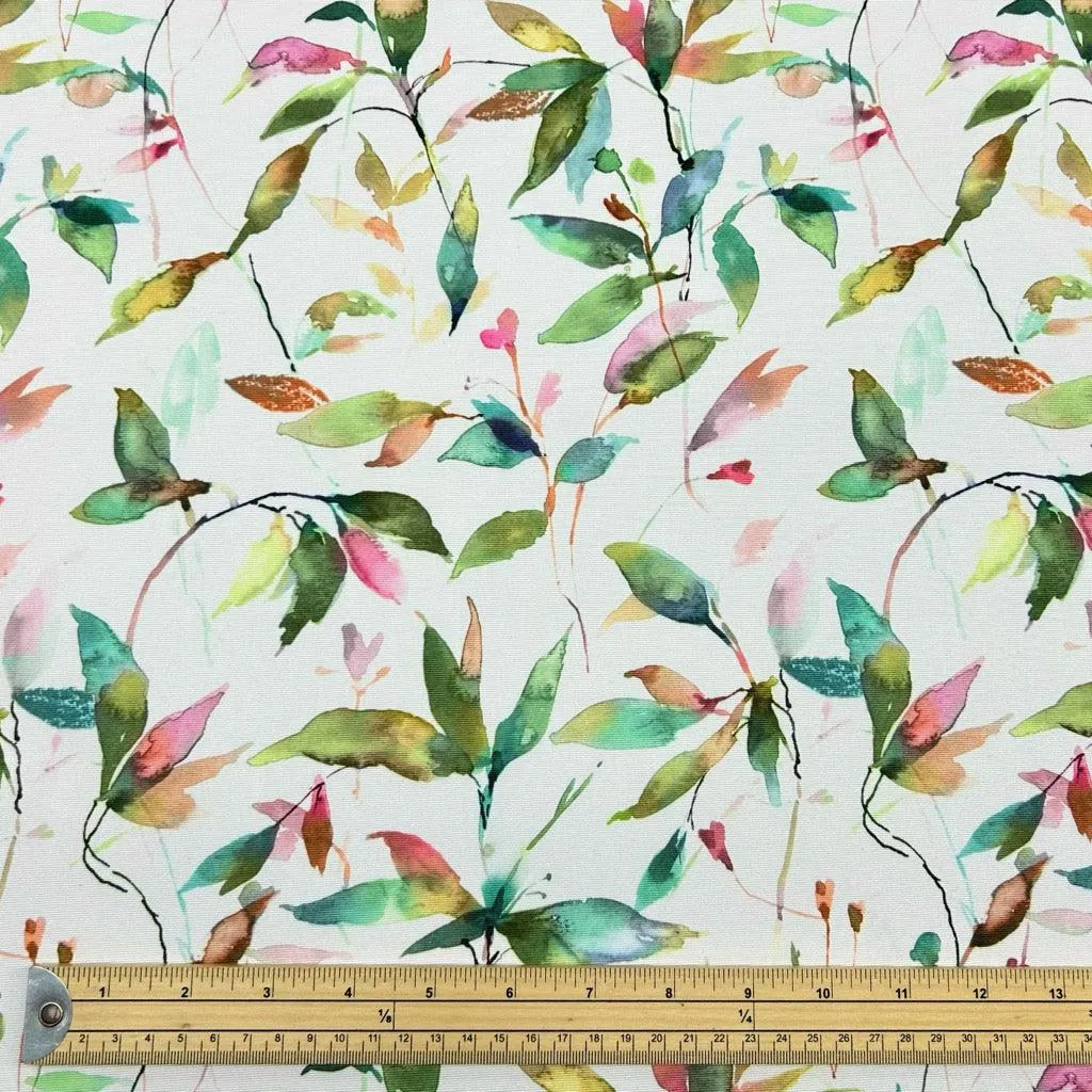 Multicoloured Leaves Water Resistant Fabric