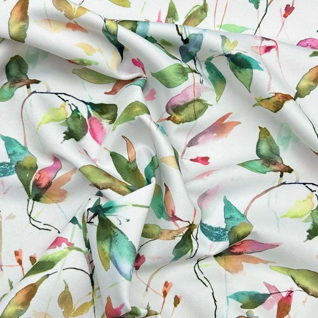 Multicoloured Leaves Water Resistant Fabric