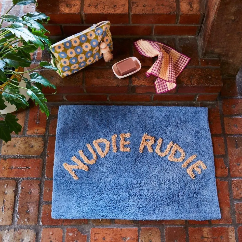 Nudie Rudie Bath Mat – Cornflower