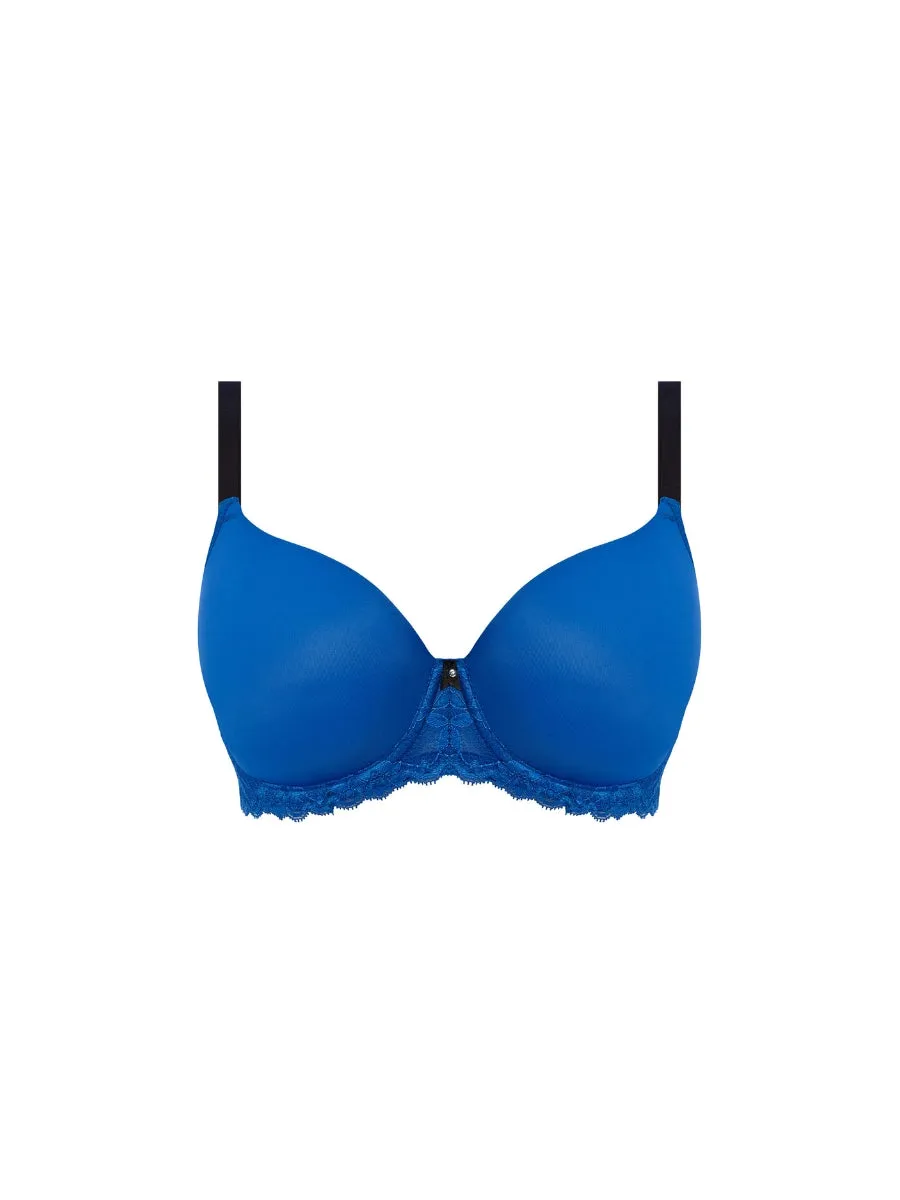 Offbeat Moulded Demi T-Shirt Bra - Dazzling Blue