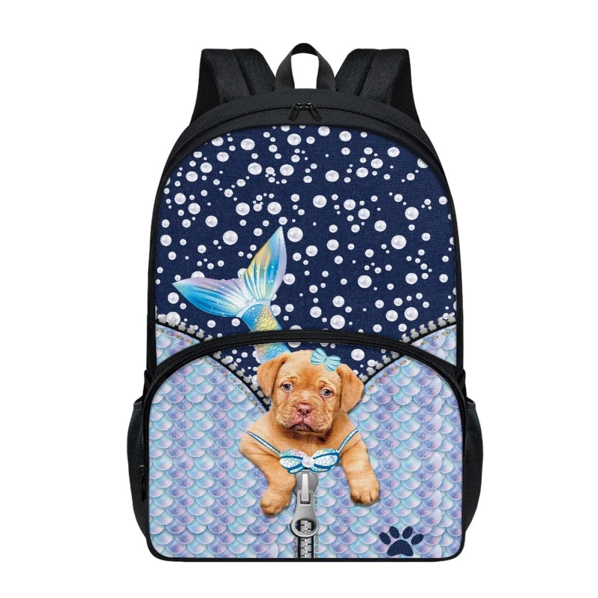 One Piece Dropshipping NEWn Pattern Printing One Piece Minimum Order  Hot Sale Double Layer 17-Inch Student Schoolbag