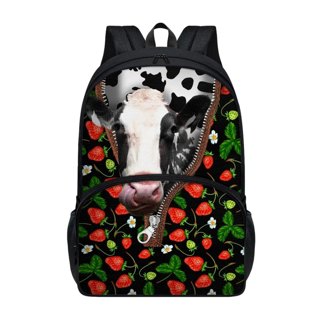 One Piece Dropshipping NEWn Pattern Printing One Piece Minimum Order  Hot Sale Double Layer 17-Inch Student Schoolbag