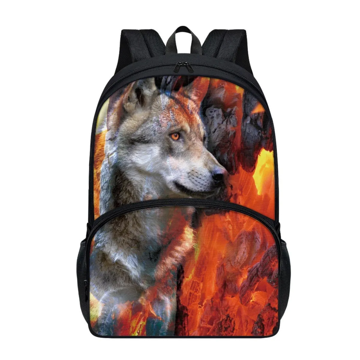 One Piece Dropshipping NEWn Pattern Printing One Piece Minimum Order  Hot Sale Double Layer 17-Inch Student Schoolbag