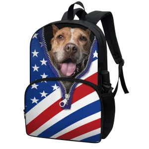 One Piece Dropshipping NEWn Pattern Printing One Piece Minimum Order  Hot Sale Double Layer 17-Inch Student Schoolbag
