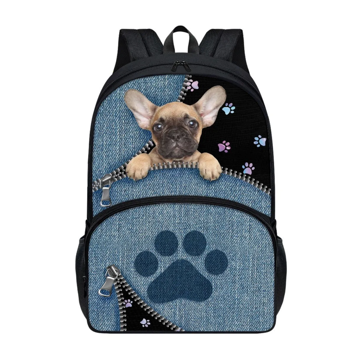 One Piece Dropshipping NEWn Pattern Printing One Piece Minimum Order  Hot Sale Double Layer 17-Inch Student Schoolbag