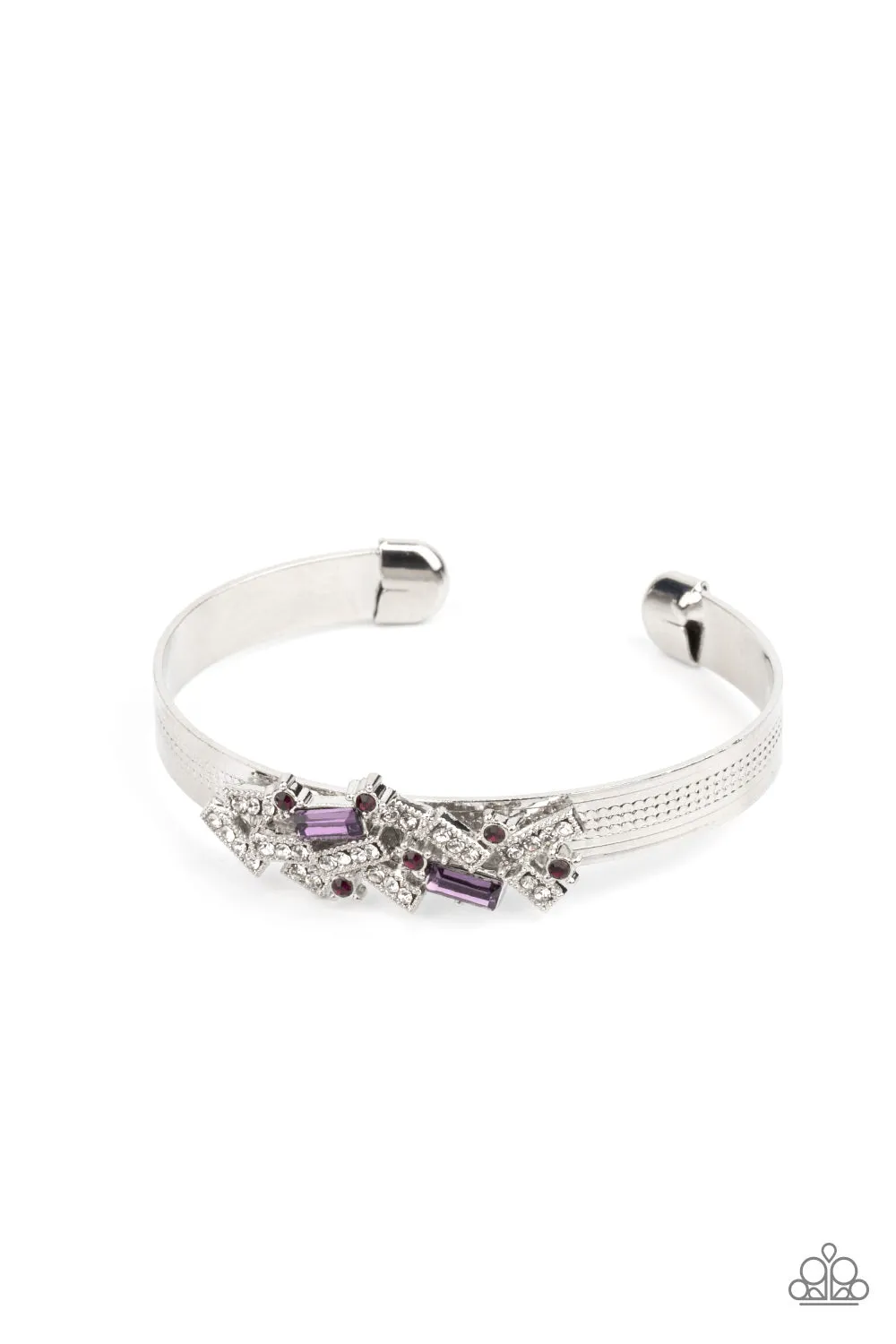 Open Door Jewelry - A Chic Clique - Purple Bracelet - Paparazzi Accessories