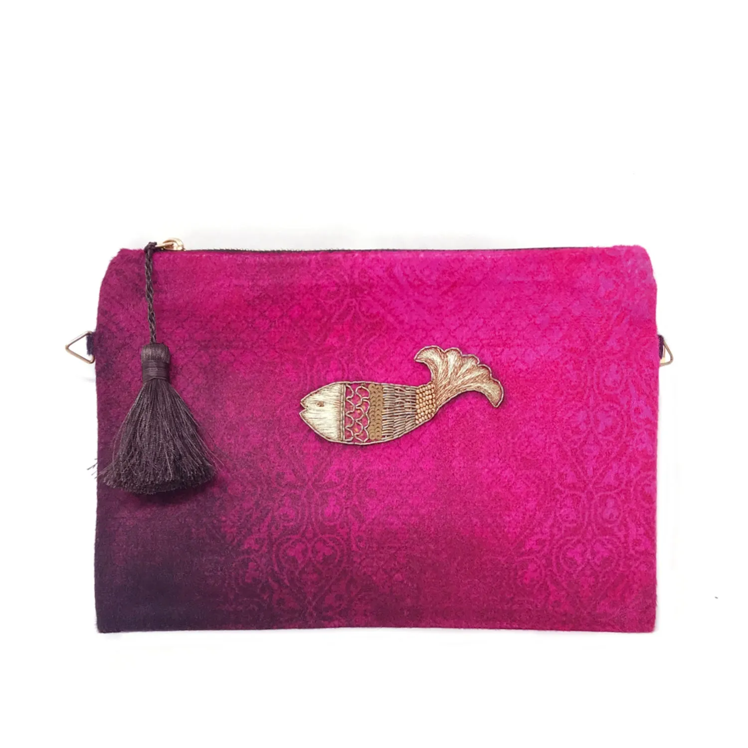 Ornate Machali Clutch/Sling Bag