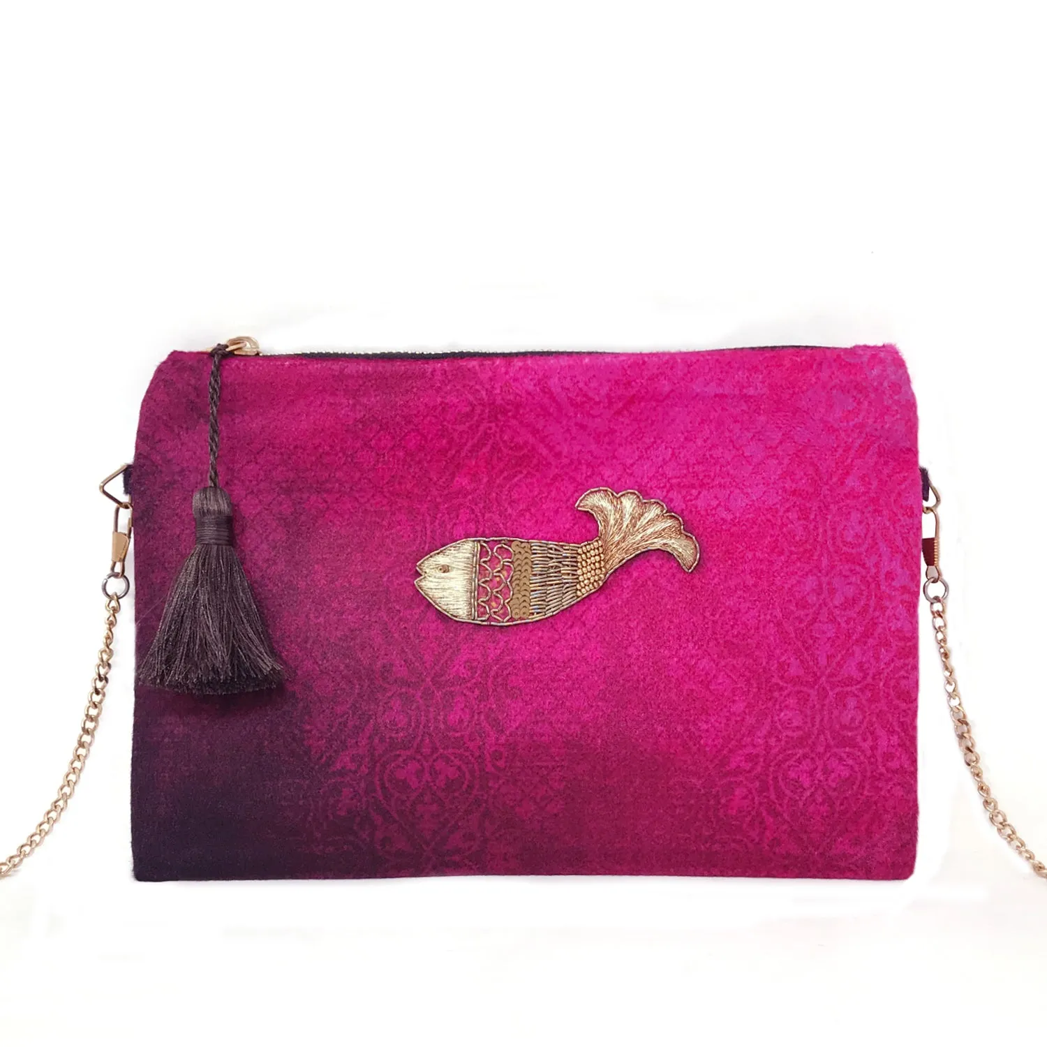 Ornate Machali Clutch/Sling Bag