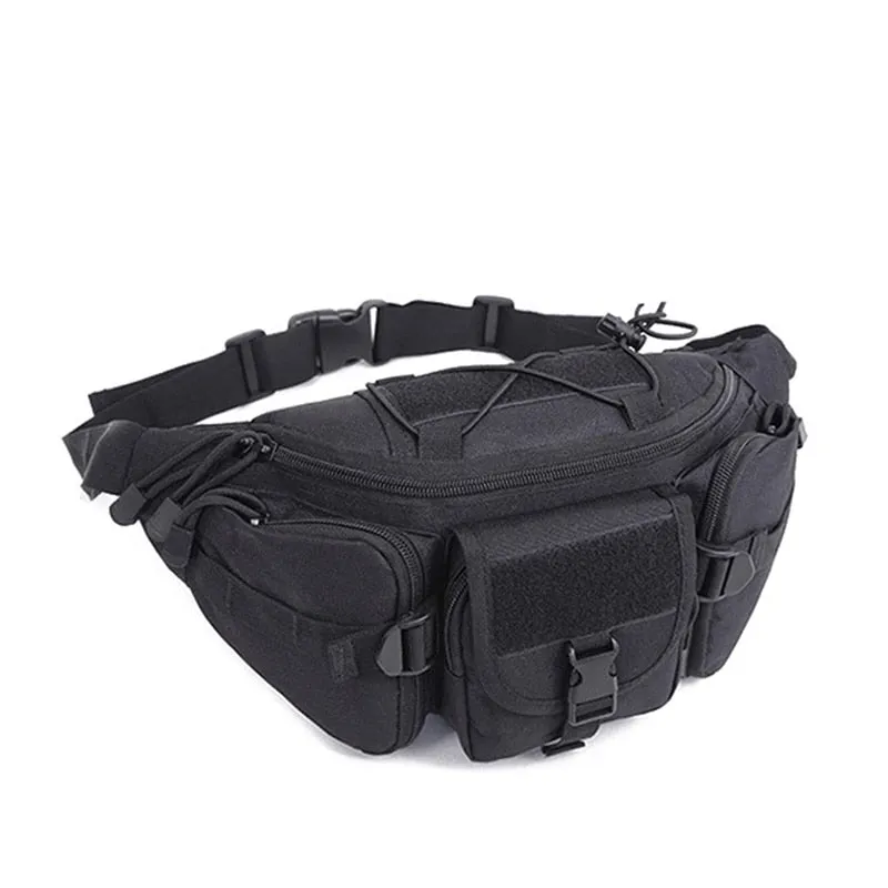 Outdoor Waist Bag Men's Tactical Waterproof Molle Camouflage Hunting Hiking Climbing Nylon Mobile Phone Belt Pack Combat Bags