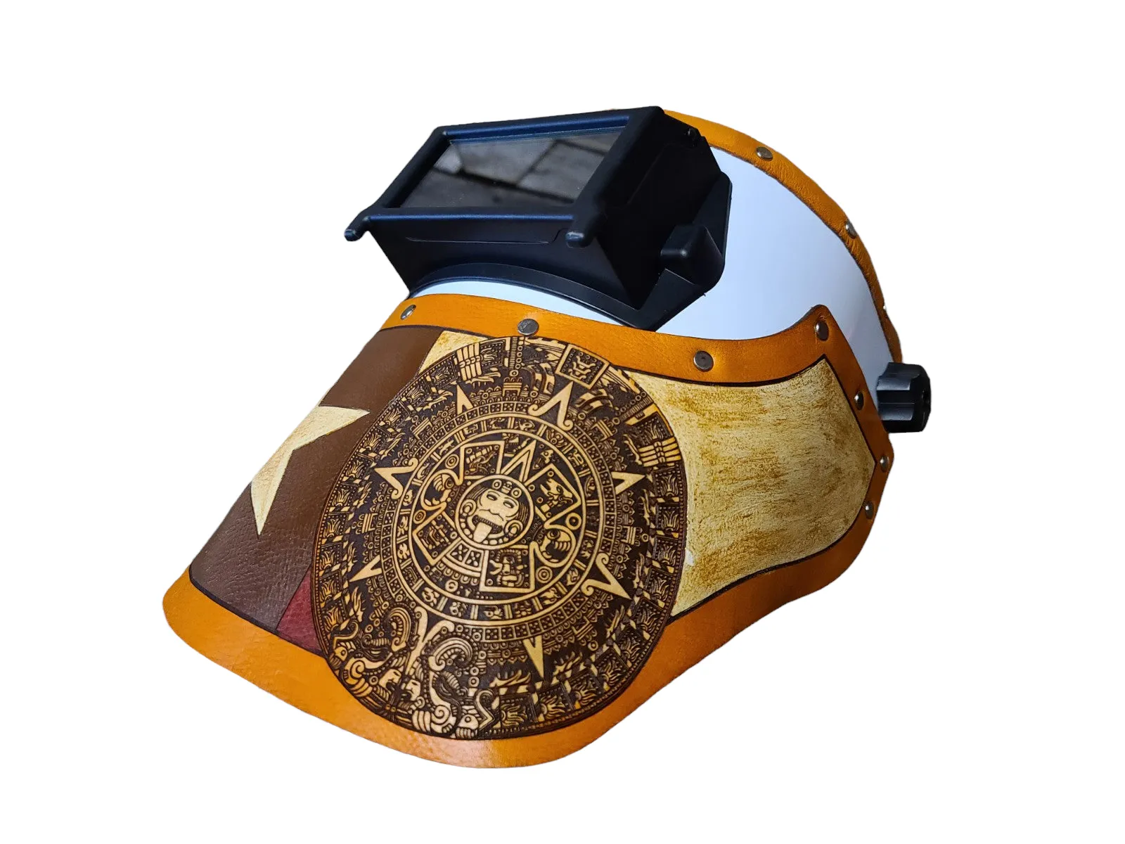 Outlaw Leather - Welding Hood - Texas/Aztec Brown