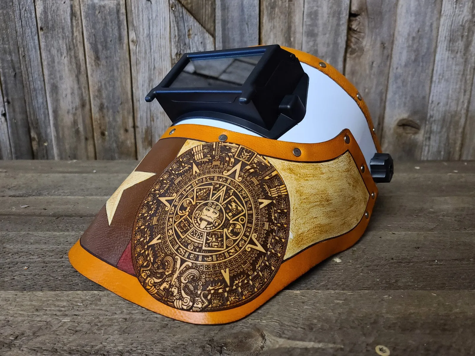 Outlaw Leather - Welding Hood - Texas/Aztec Brown