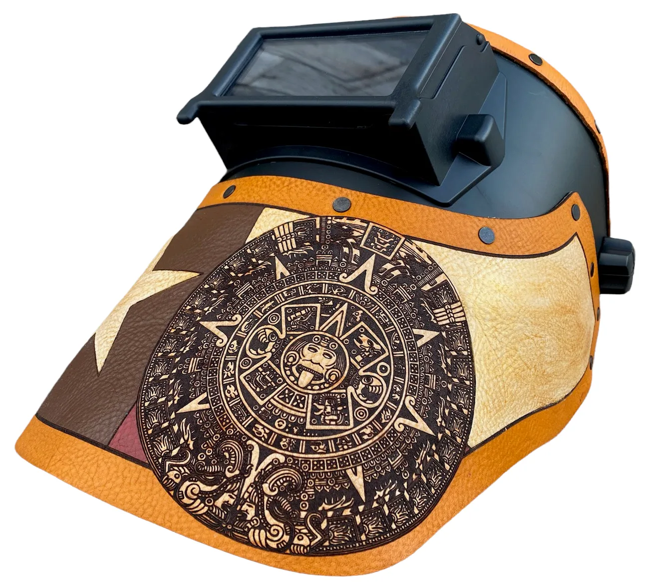 Outlaw Leather - Welding Hood - Texas/Aztec Brown