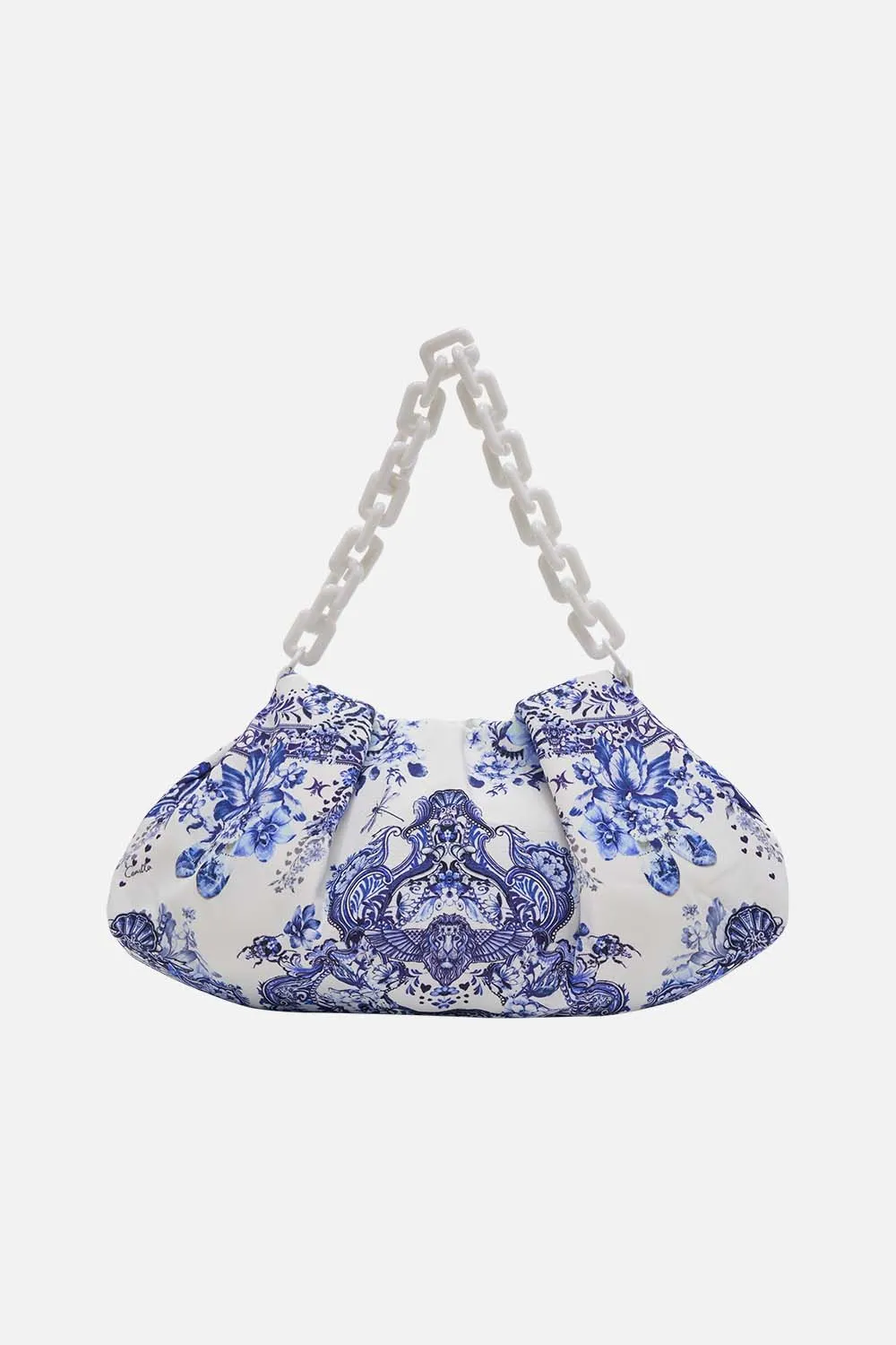 OVERSIZED CLUTCH WITH CHAIN GLAZE AND GRAZE