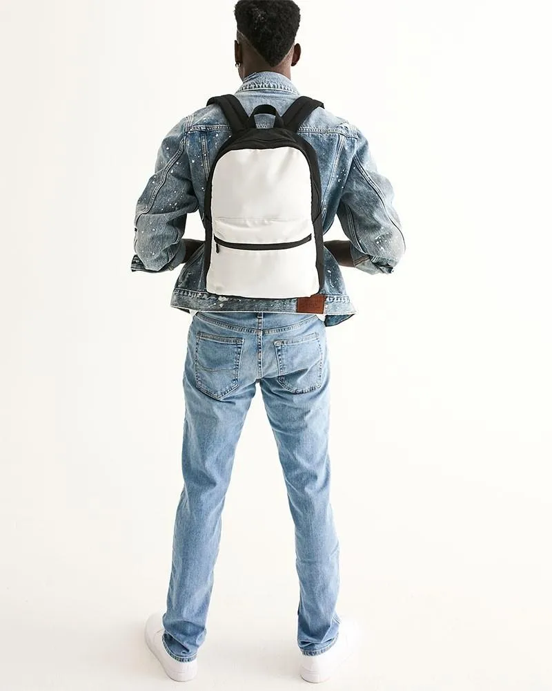 Pale White Canvas Backpack | White | C0M0Y0K0