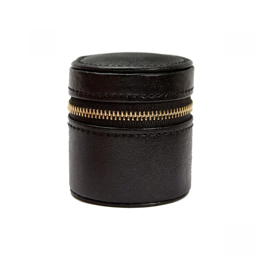Palermo Double Watch Roll w/ Jewelry Pouch (Black)