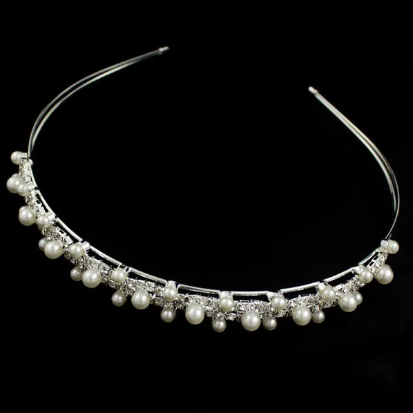 Pearl and Rhinestone Bridal Hairband