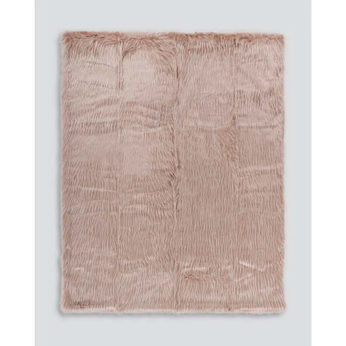 Peony Plume Throw (Faux Fur)
