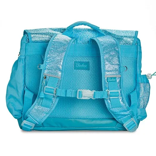 Personalized Flower Girl Turquoise Glitter Backpack