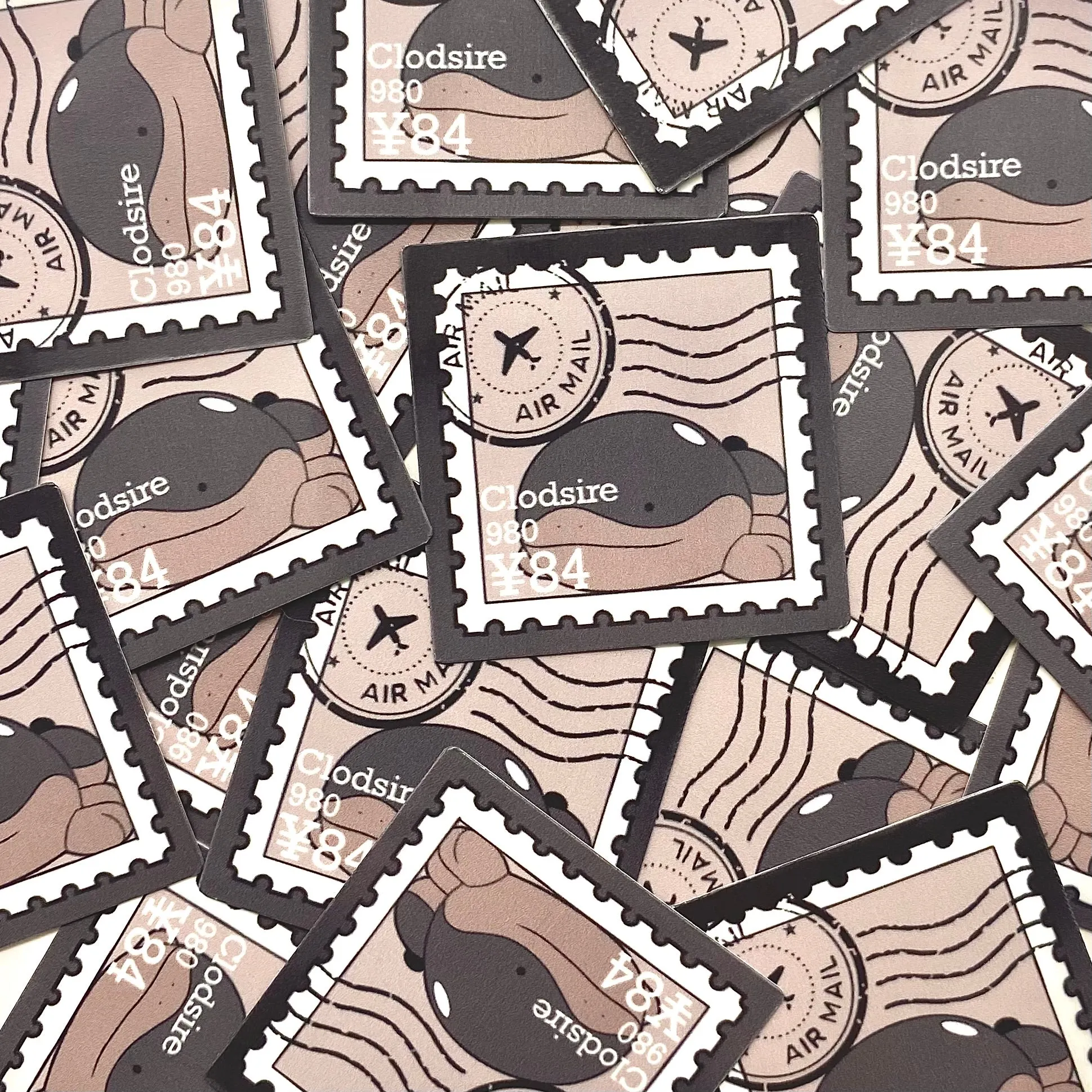 Poison Type Pokepal Stamps (mockups) vinyl  sticker pack