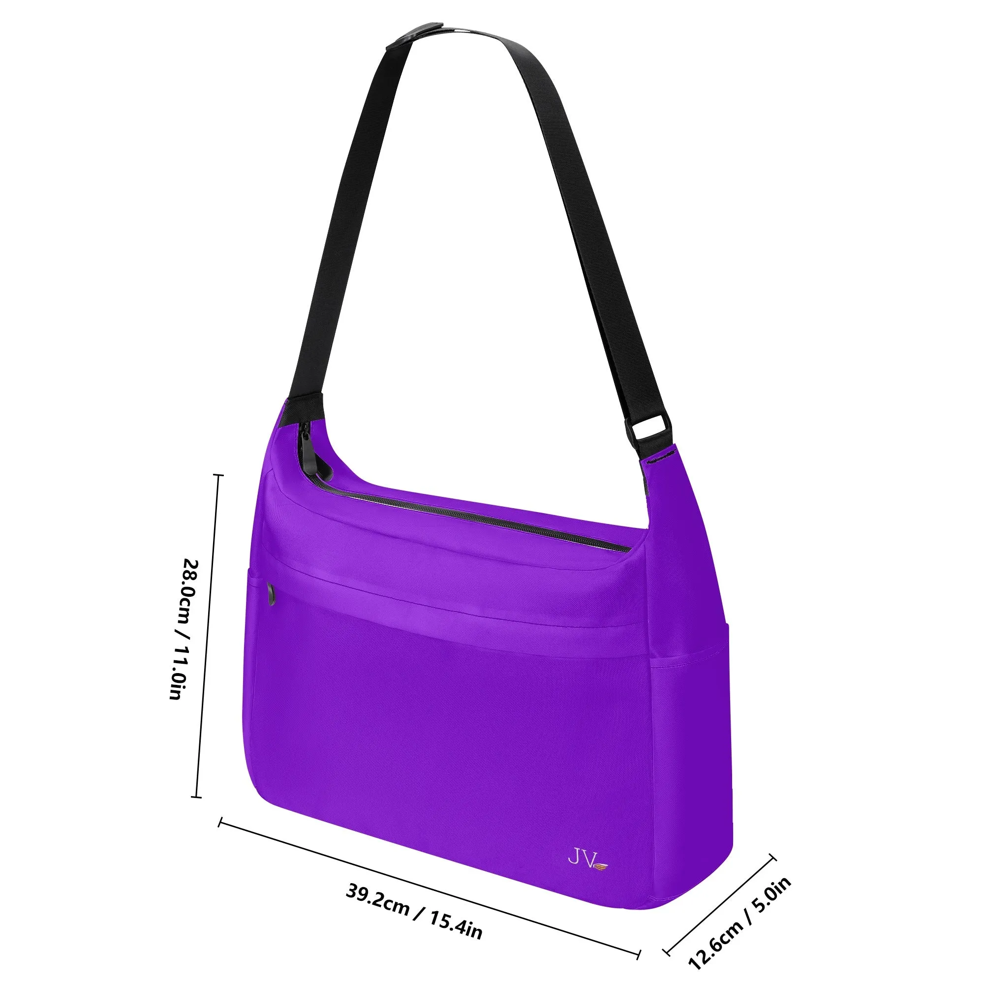 Printed   Embroidered Journey Computer Shoulder Bag