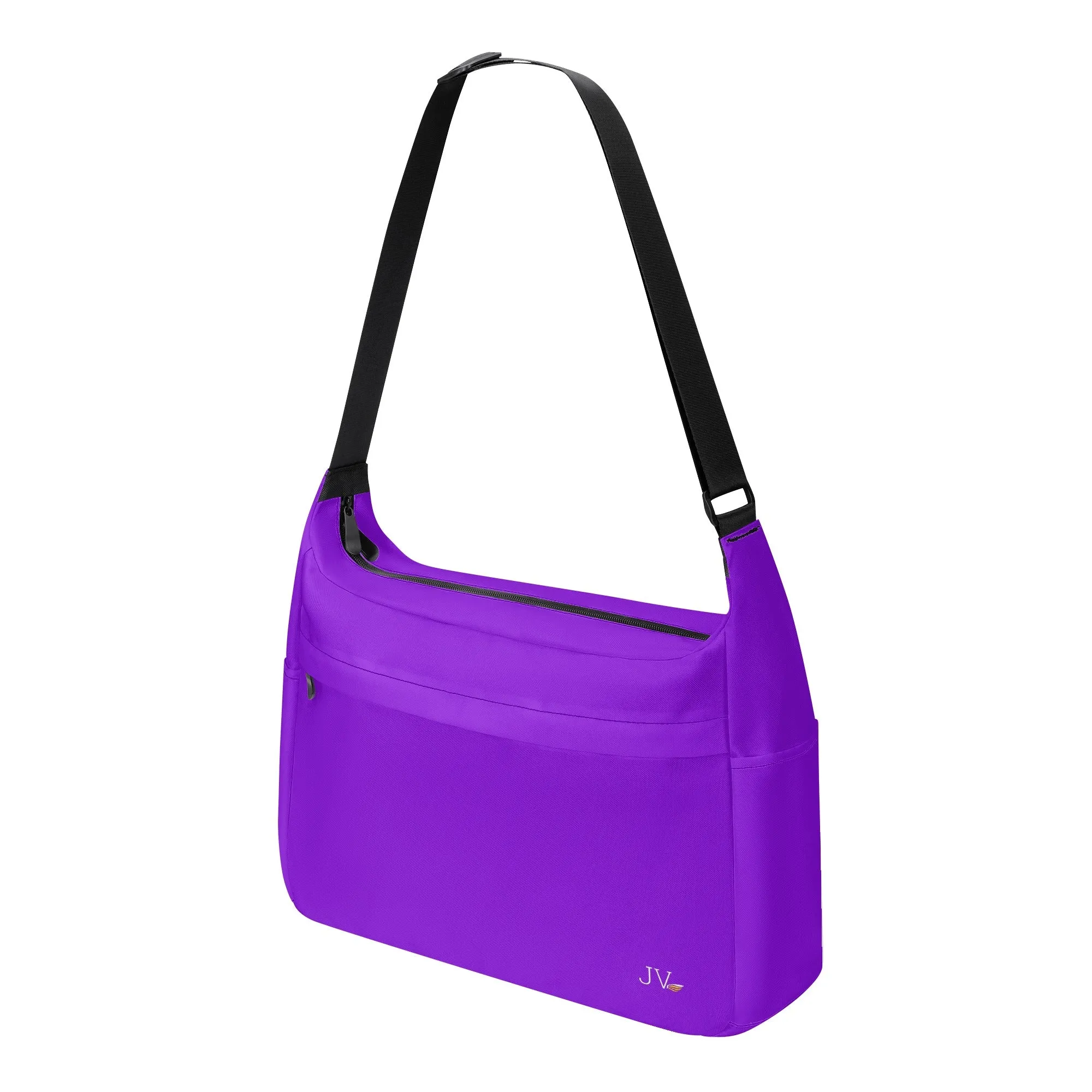 Printed   Embroidered Journey Computer Shoulder Bag