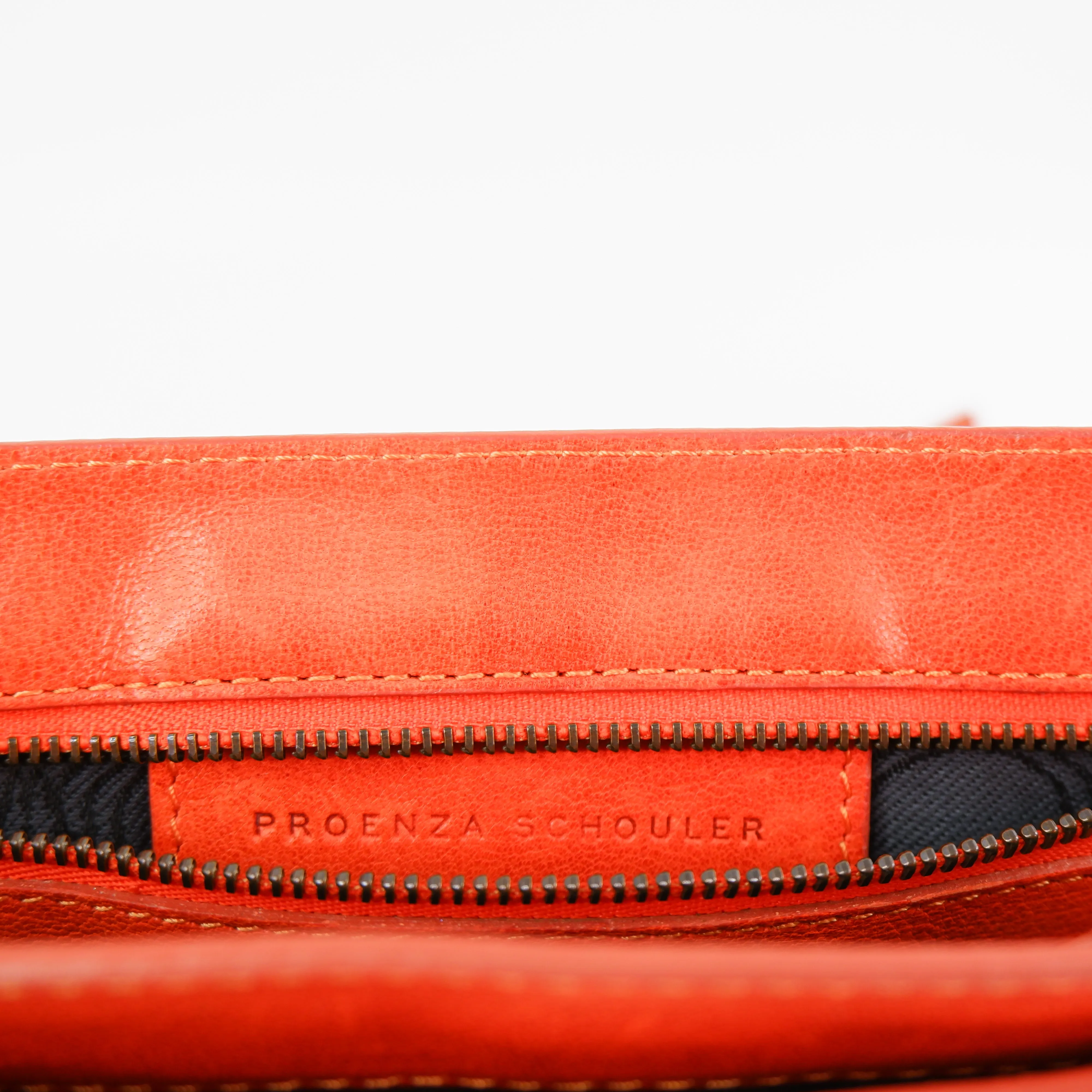 Proenza Schouler PS1 Clutch Orange