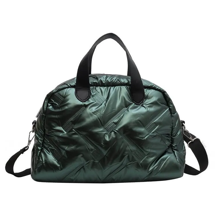 Puffer Shoulder Duffle Bag-Showtown