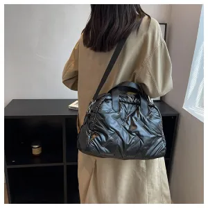 Puffer Shoulder Duffle Bag-Showtown