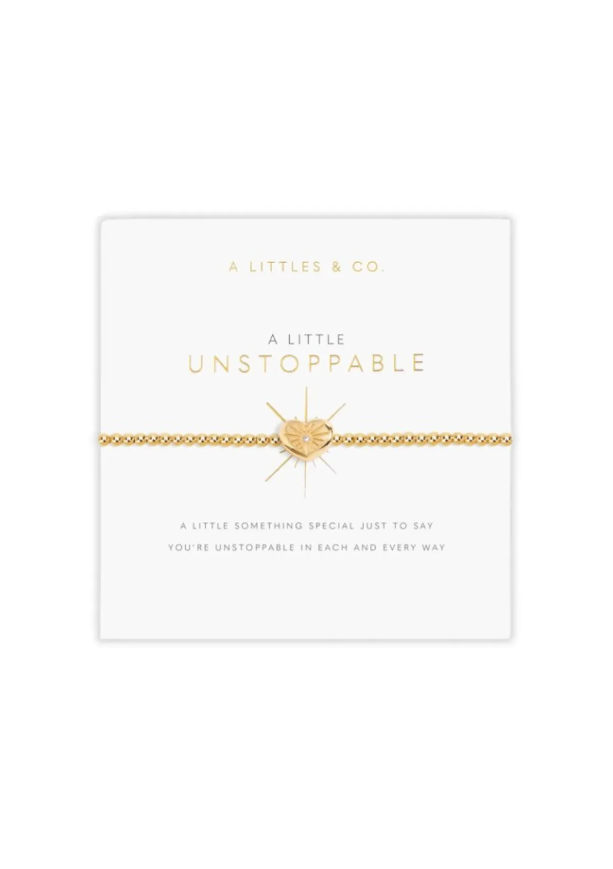 "Unstoppable" Gold Stretch Bracelet