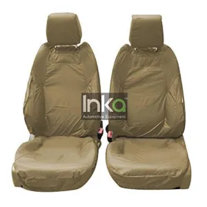 Range Rover Evoque 5 Door Tailored Waterproof Front Set Seat Covers 2011-2015 Heavy Duty Right Hand Drive Beige