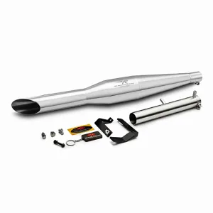 Redrooster Rumbler Pro Polish Exhaust For Classic 350 Reborn, Meteor 350, Royal Enfield