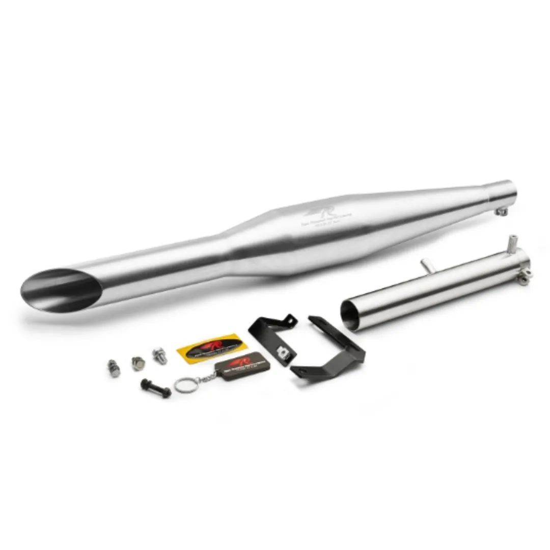Redrooster Rumbler Pro Polish Exhaust For Classic 350 Reborn, Meteor 350, Royal Enfield