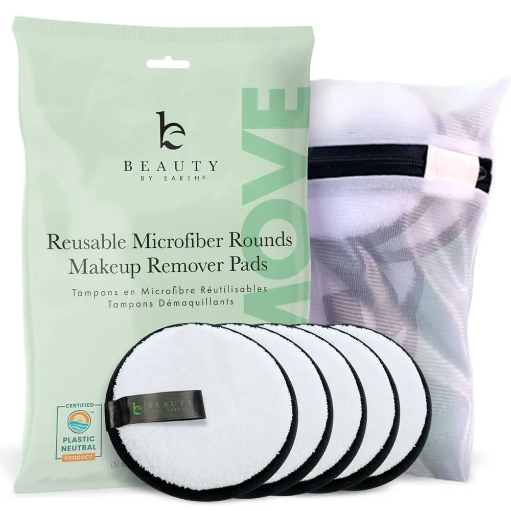Reusable Microfiber Makeup Remover Pads (5-Pack) - (APPFREEBIE)