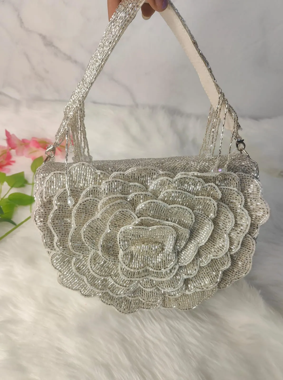 Rosila Flap Clutch Purse Cocktail bag