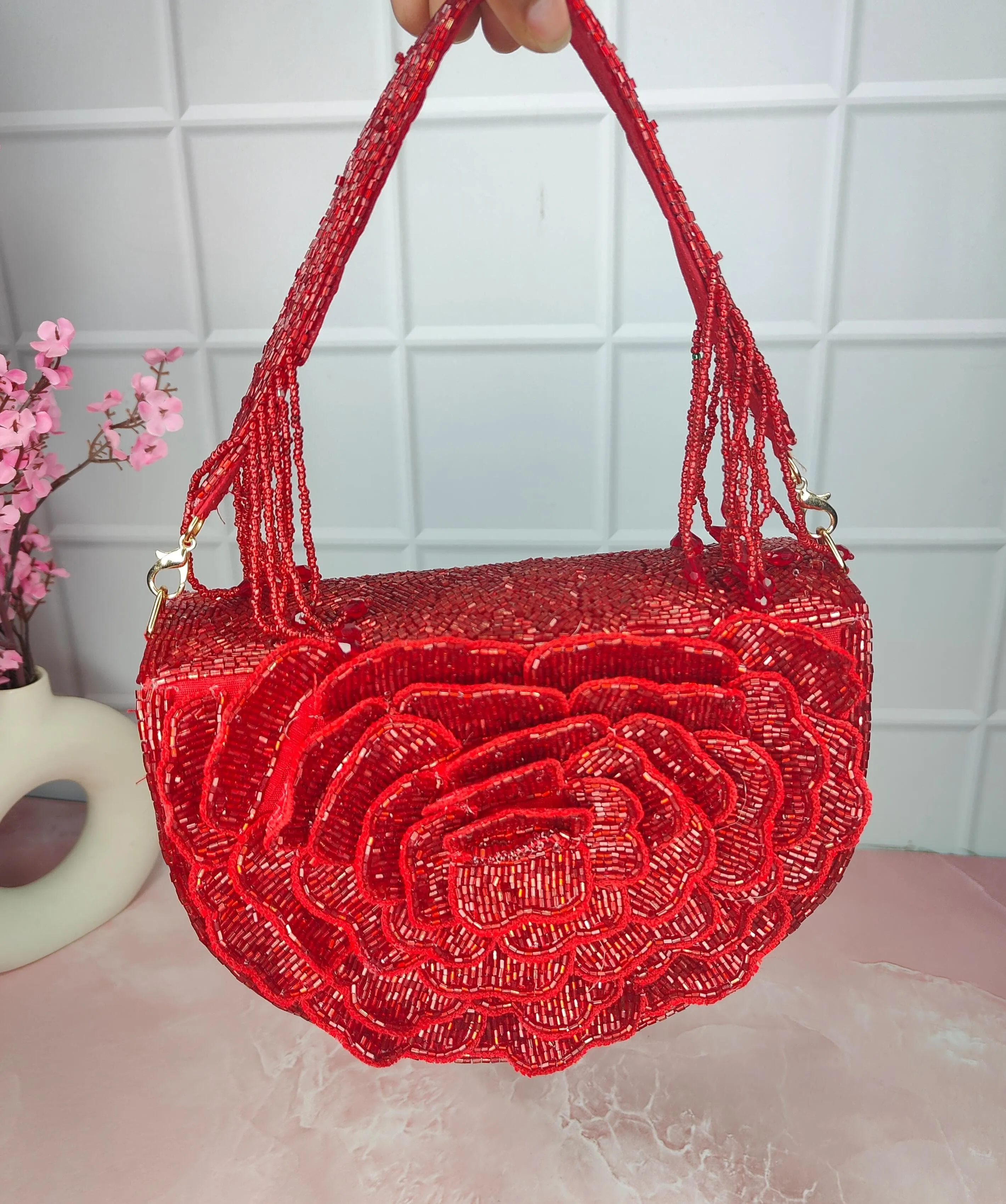 Rosila Flap Clutch Purse Cocktail bag