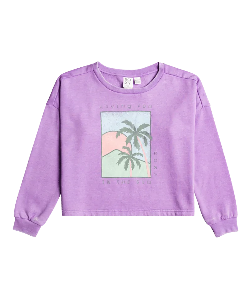 Roxy Dazzling Face B Sweatshirt-Lavendula