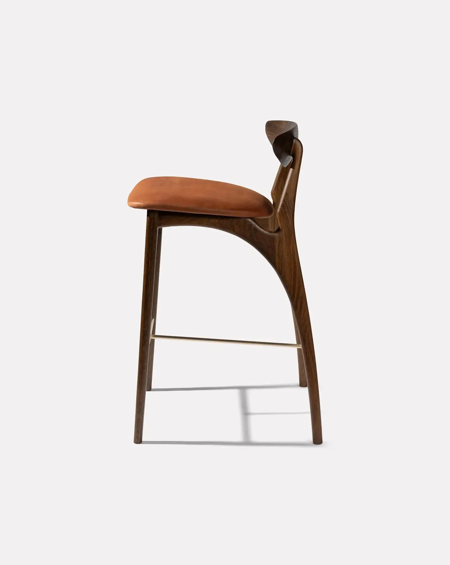 Shanowen Fumed Oak Rust High Stool