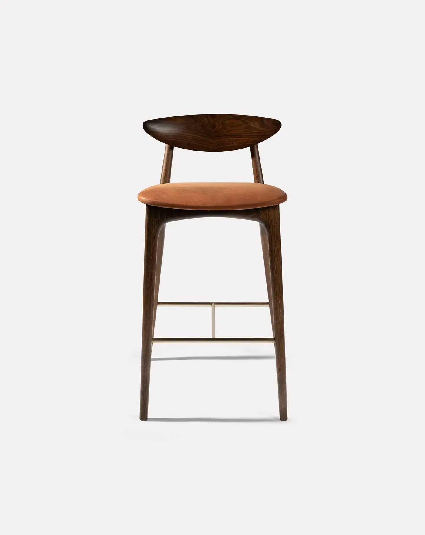Shanowen Fumed Oak Rust High Stool