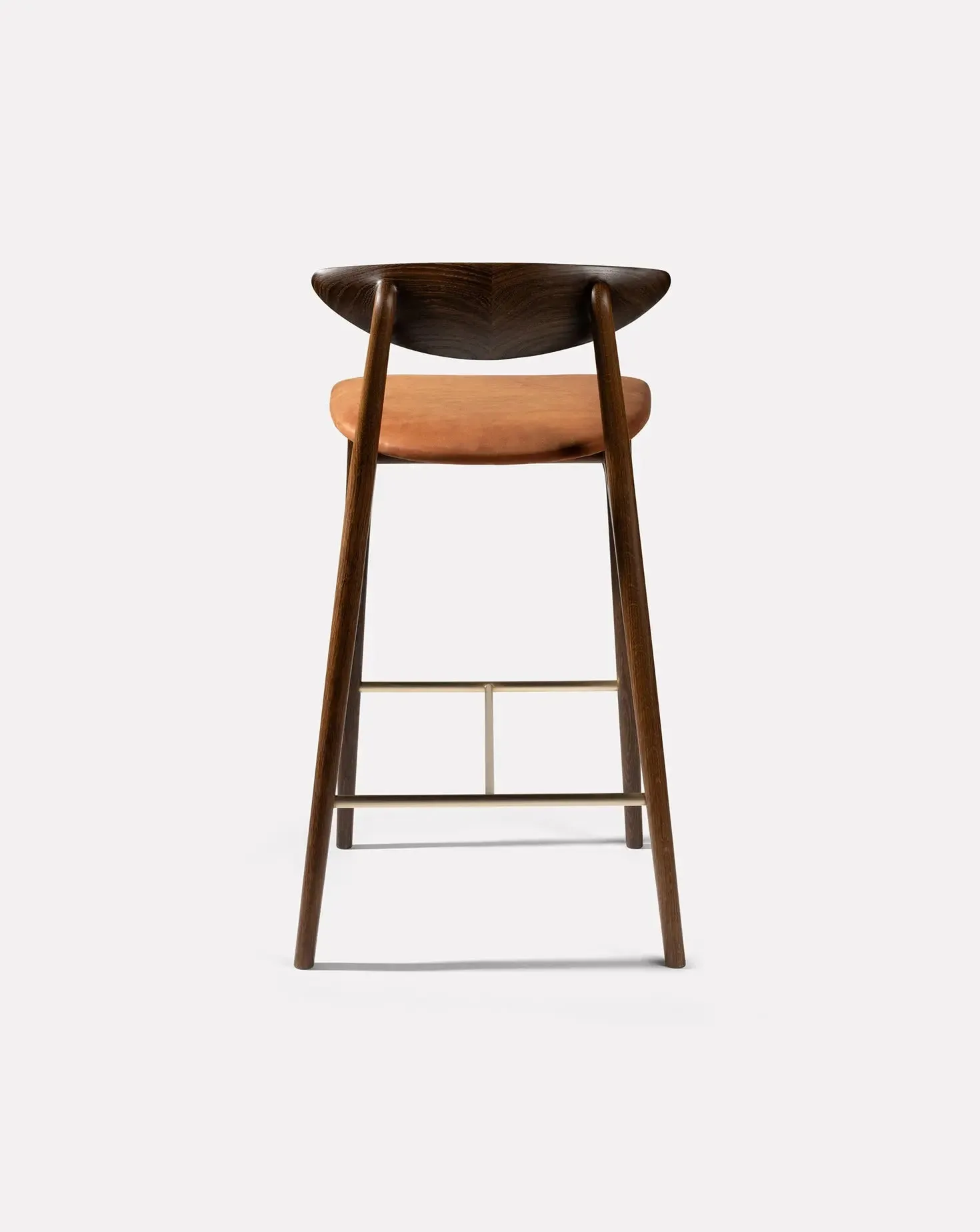 Shanowen Fumed Oak Rust High Stool