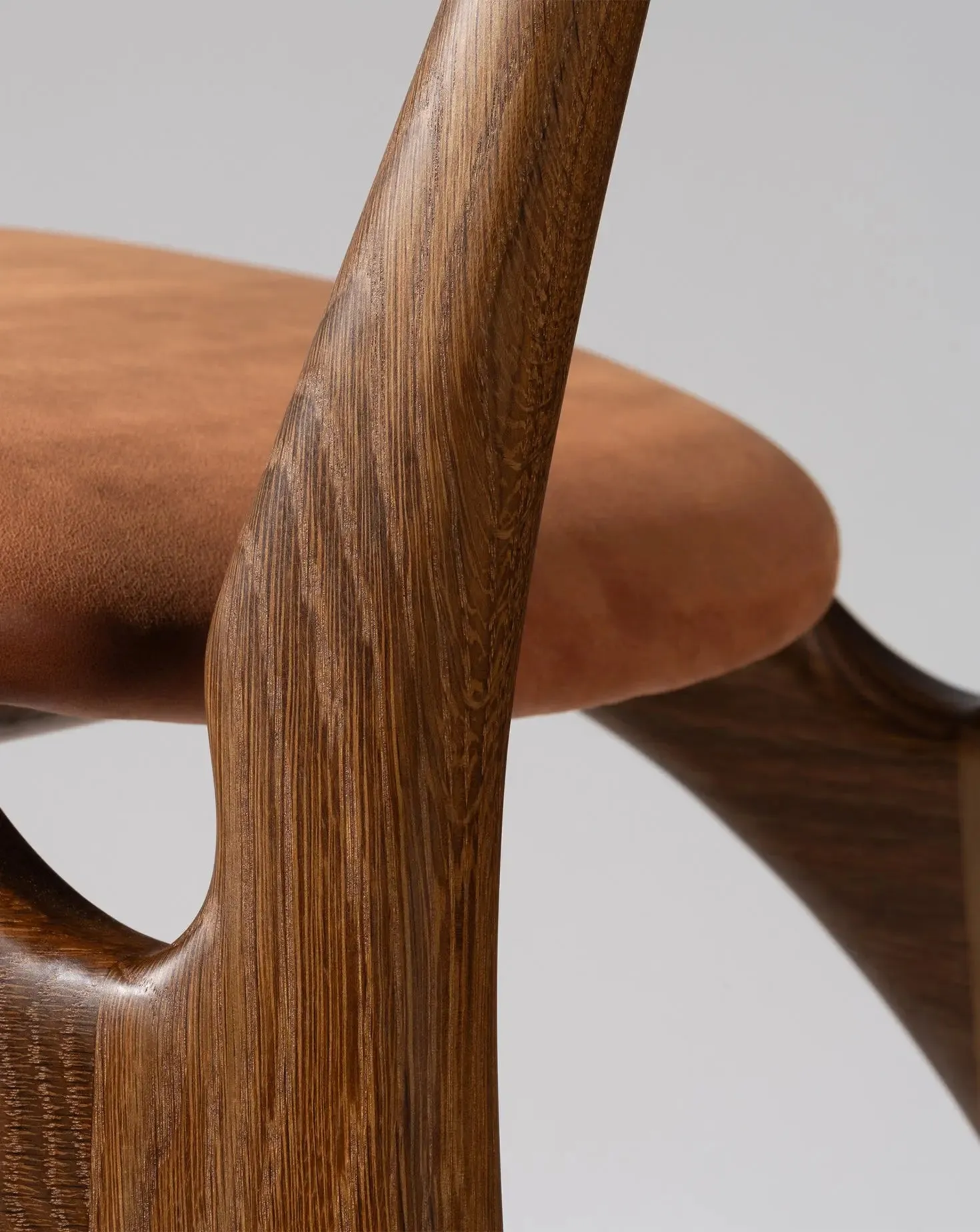 Shanowen Fumed Oak Rust High Stool